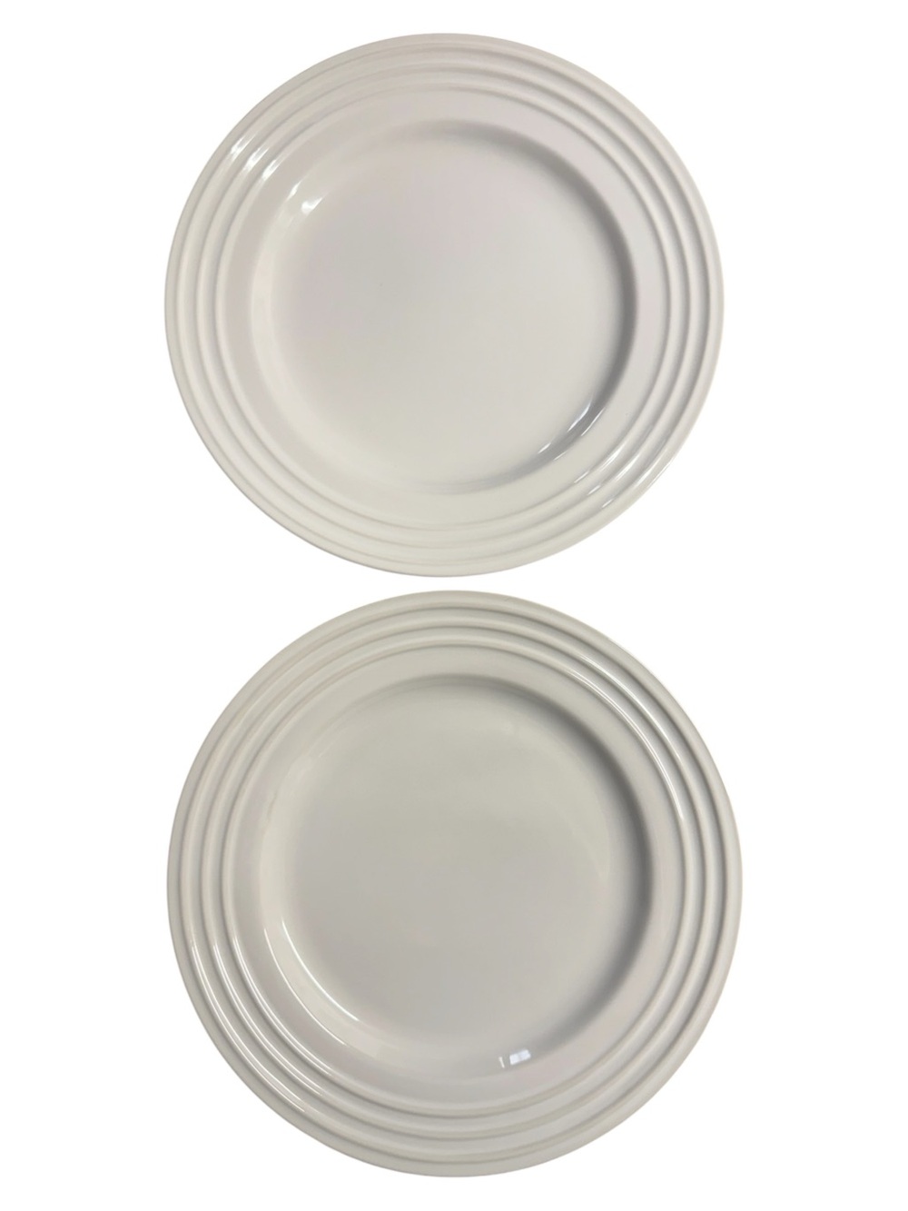 Le Creuset White 12" Dinner Plates - Set of 2